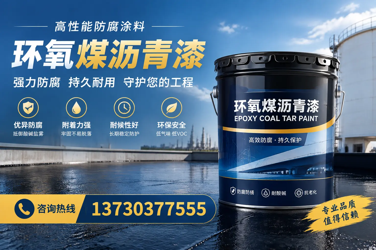 环氧煤沥青漆的耐久性分析，适合永州的使用场景
